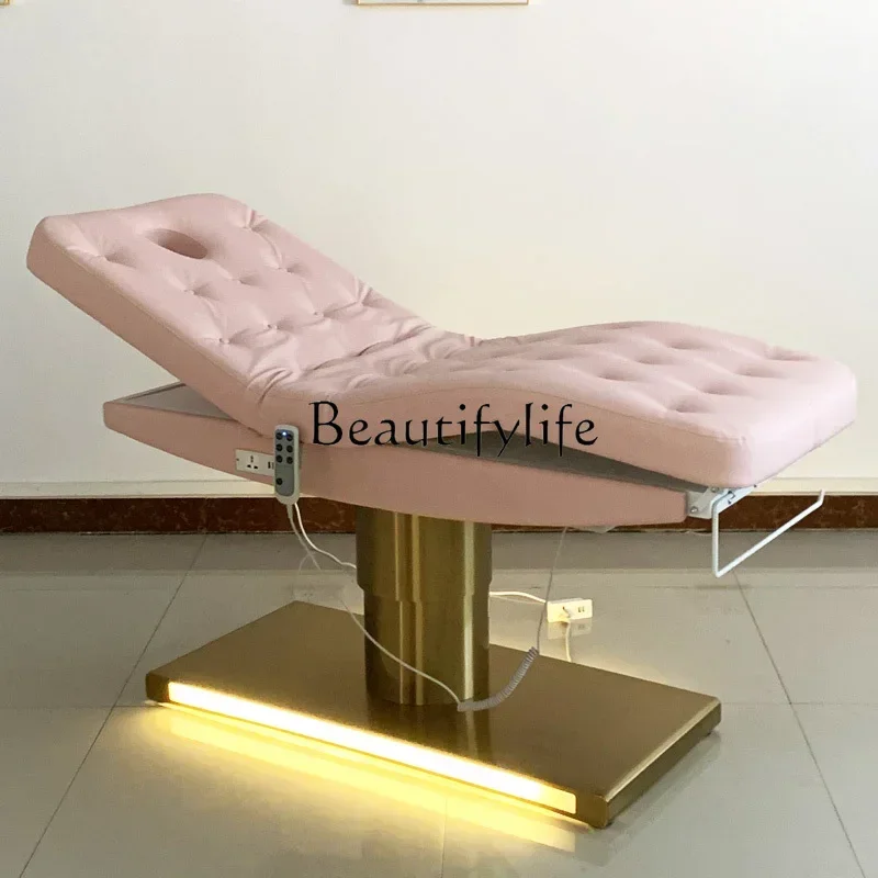 

Simple Retro Electric Beauty Bed Beauty Salon Multi-Functional High-End Folding Bed