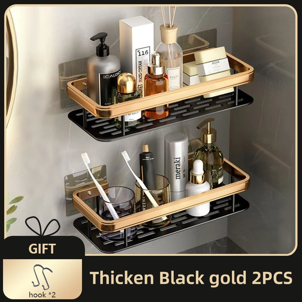 AceMining Duschablage 3er Set - Selbstklebend Ohne Bohren, Schwarz