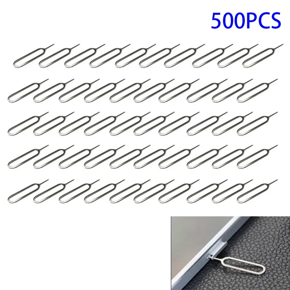 500 Pcs Eject Sim Card Tray 33 * 8mm For Universal Mobile Phone Open Pin Needle Key Tools New Practical Quality