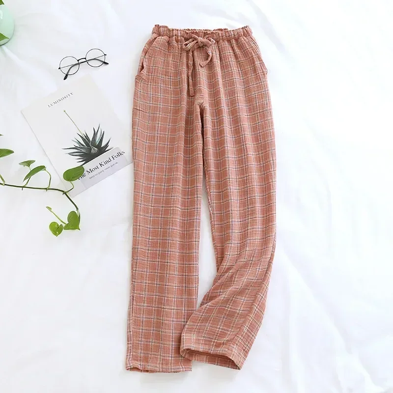 

Домашняя зимняя Хлопковая пижама Pantalones женская модель осенние большие новые брюки одежда креп Пижама 2021 фоторазмер