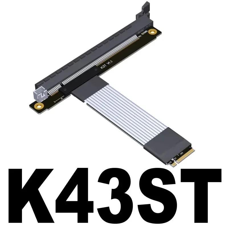 Ngff Nvme para Pcie 16x 4.0 Riser Cabo Pcie X16 Nvidia Extensor de Placa Gráfica Amd Ssd M-key Gen4 Stx Mainboard - Imagem 2