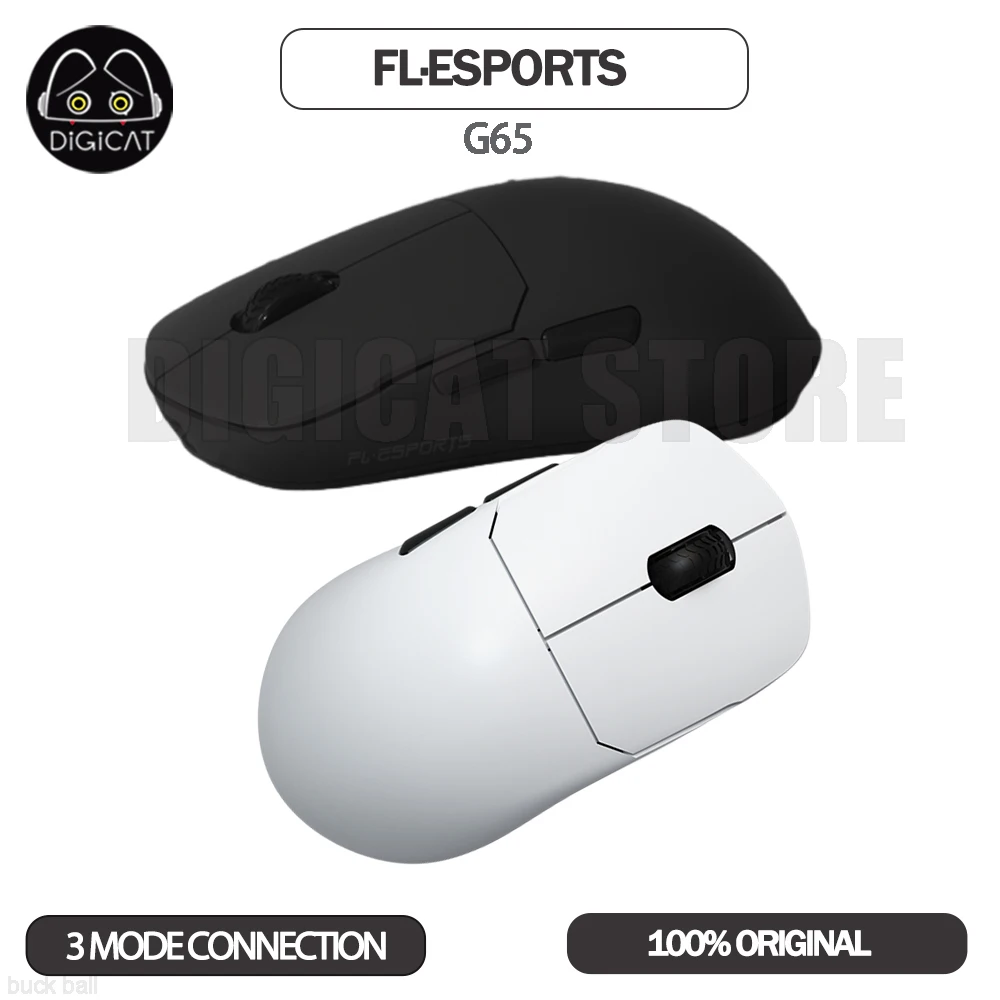 

Fl·Esports G65 Gamer Mouse 3 Mode Bluetooth Wireless Esports Mouse Lightweight 19000DPI For PC Gaming Laptop Accessories Gifts
