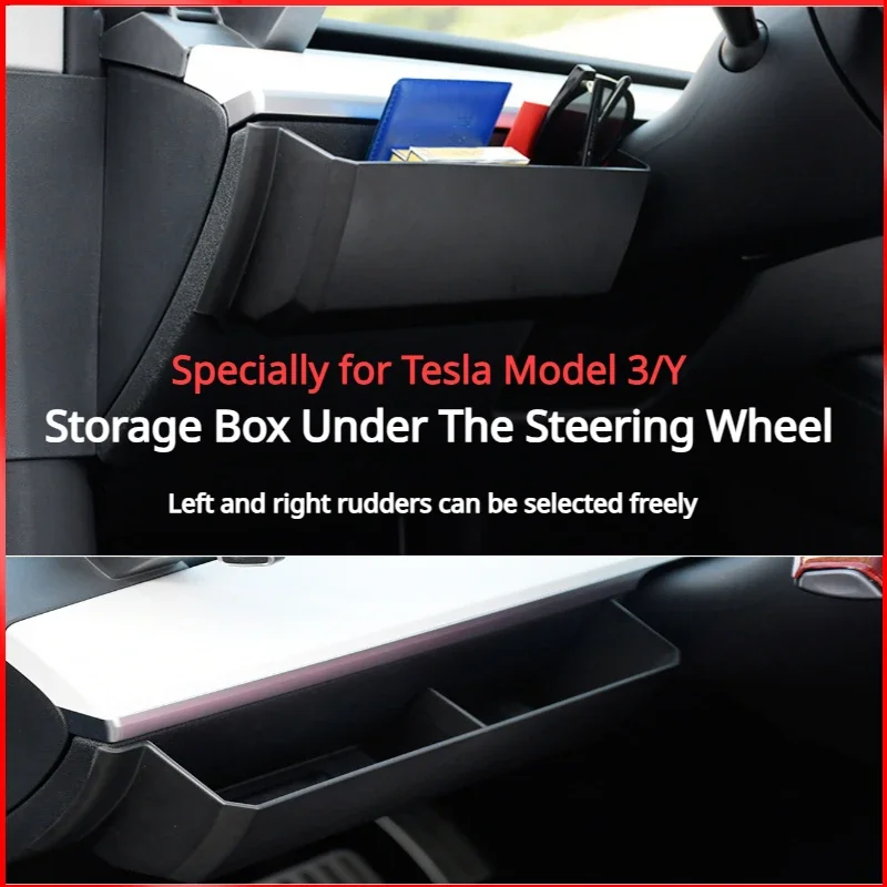 

Под рулевое колесо, модель Tesla 3 Y, органайзер для приборной панели с боковым зазором, аксессуары для интерьера LHD RHD