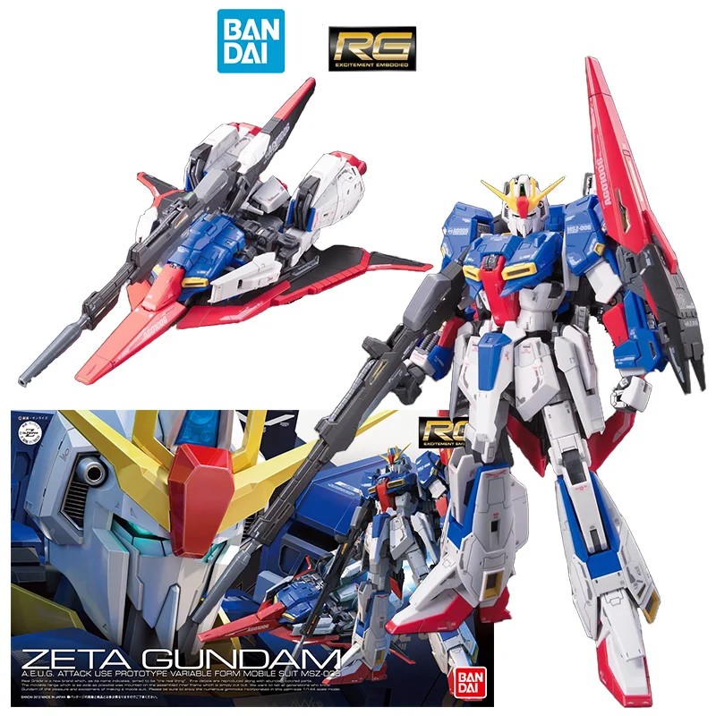 

Bandai RG Zeta Gundam MSZ-006 1/144 14Cm Anime Original Action Figure Gundam Model Kit Assemble Toy Birthday Gift Collection