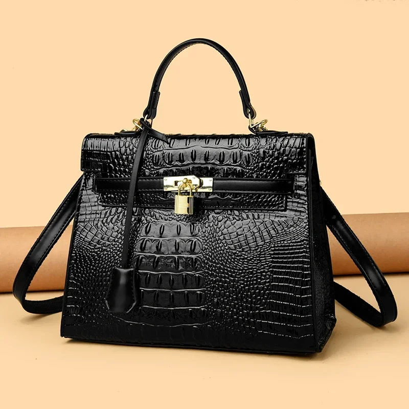 2025 Premium Women's Solid Color Shopper Bag - Designer Leather Crossbody With Parisian-Inspired Hardware 4