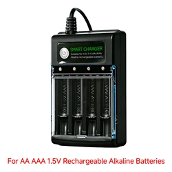 Advanced 4 - Slot Smart Battery Charger with Independent Safe Charging and USB - A Connectivity (USB Charger)