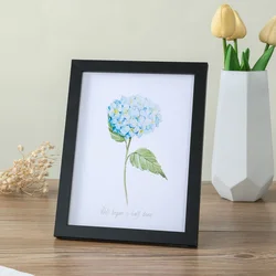 Elegant Wooden Wall Hanging Photo Frame - Premium Picture Display & Commemorative Gift - 15X20cm 8inch (Black Frame)