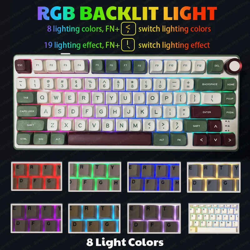 Royal Kludge RK R75 SR75 Gaming Mechanical Keyboard 81Key Bluetooth Wireless/Wired Keyboard RGB HotSwap Gamer Keyboard teclado