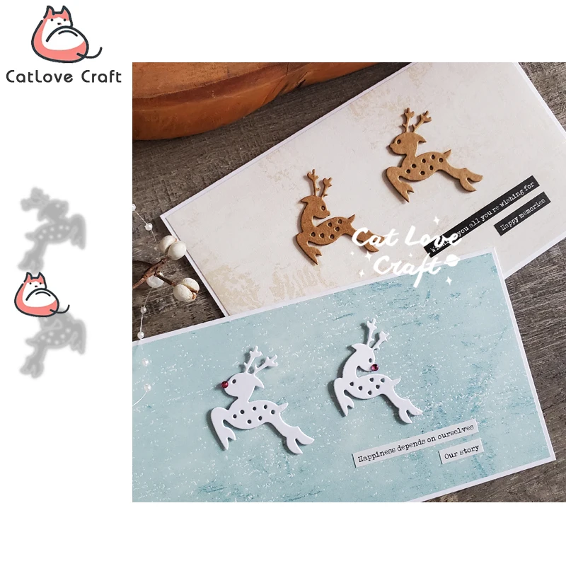 Stencil Per Fustellatura Stanzenshop - Tre Renne Per Natale, Inverno, Scrapbooking E Biglietti Di Auguri