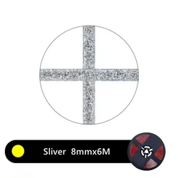 Waterproof Self - Adhesive Decorative Tile Gap Strip for Kitchen & Bathroom (6 Meters) (Silver)