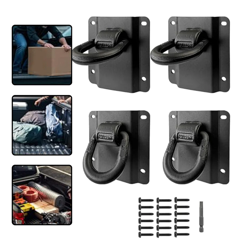 4개의 헤비듀티 타이 다운 앵커 FL3Z99000A64B (포드 F150, F250, F350, 랩터 트럭 적재함 화물 고정 앵커 포인트용)