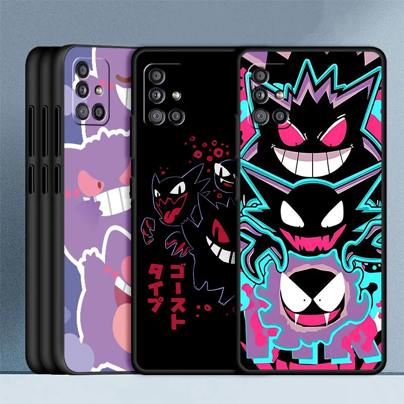 

Anime Pokemon Gengar TPU Case For Samsung Galaxy A52 A53 A34 A22 A32 A54 A51 A50 A12 A13 A14 A21s A23 A71 Silicone Phone Cover