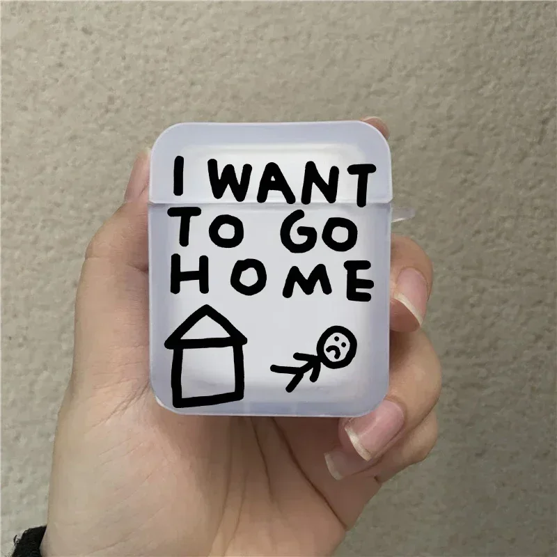 s I WANT TO GO HOME Wireless Earphone Protective Case