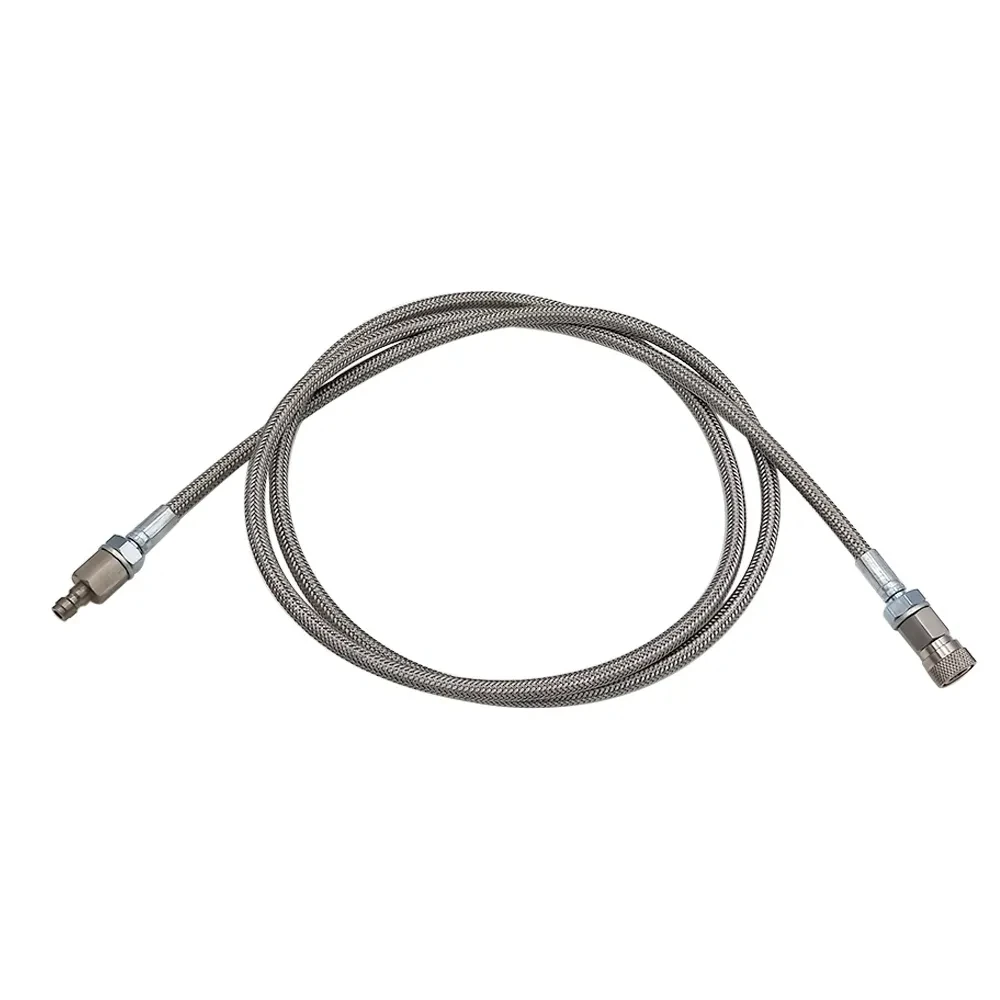 PCP Paintball High Pressure Hose Stainless Braided Fill Whip Extension Tube 40''/60''/80'' Length With 8MM Quick Disconnect