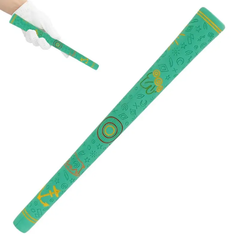 

Rubber Golf Grips High Feedback Golf Club Grip Non-Slip Golf Club Grip Shock-Absorbing Iron Club Grip For Comfort & Control Golf
