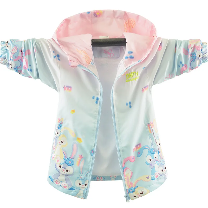 여아용 어린이 스톰 재킷, 용수철 가을 분위기, 큰 아이 소녀 탑 타이드, 바람막이 2024 용수철 의류, 신상