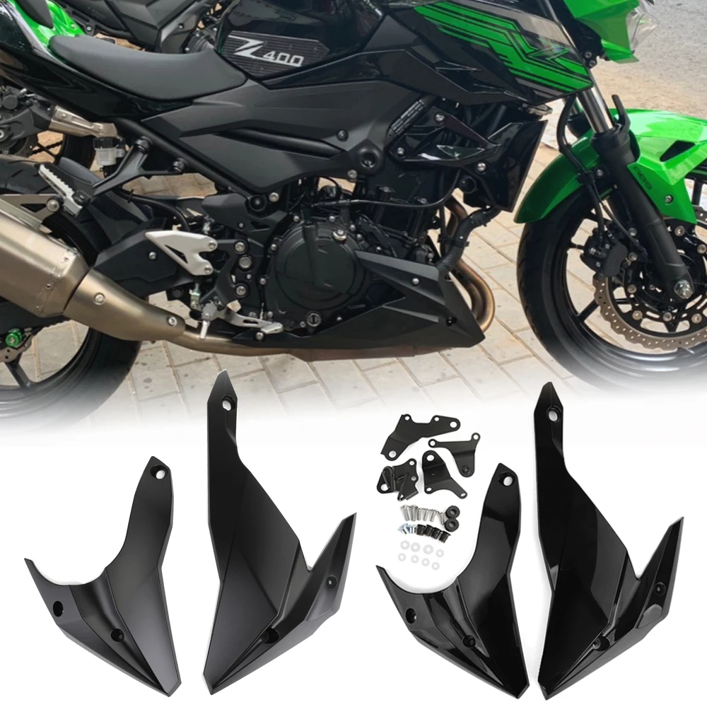 

Нижняя защита двигателя Z400 2023, Нижняя защита двигателя, спойлер, обтекатель ковша Bellypan для Kawasaki Z 400, аксессуары 18-2020, 2021, 2022