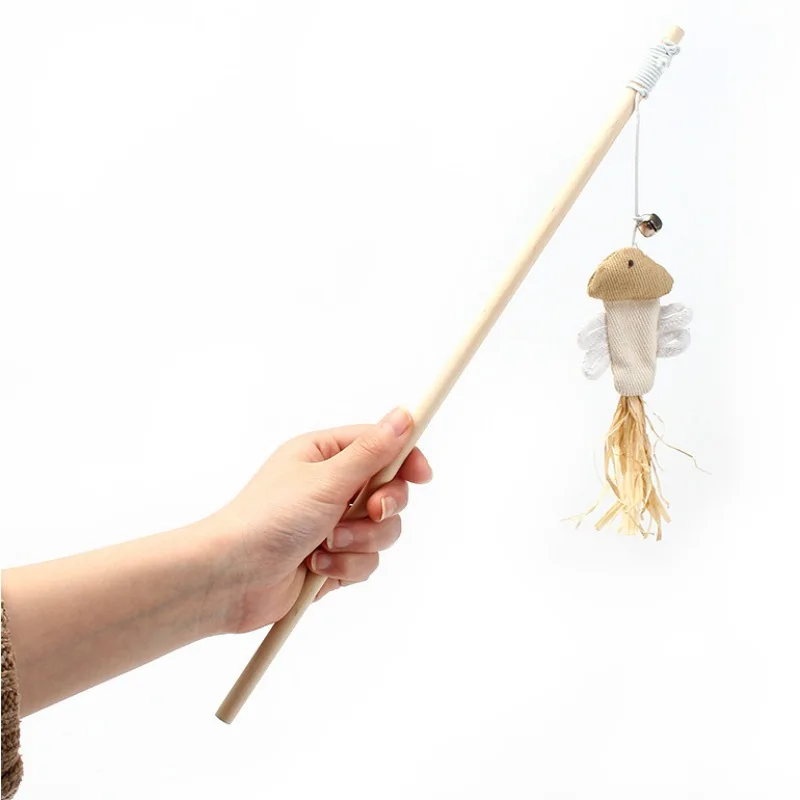 

1PC Cat Wand Toys Interactive Cat Toys with Bell for Kitty Kitten Cat Toys for Indoor Cats Cat Teaser Cat String Toy Pet Supply