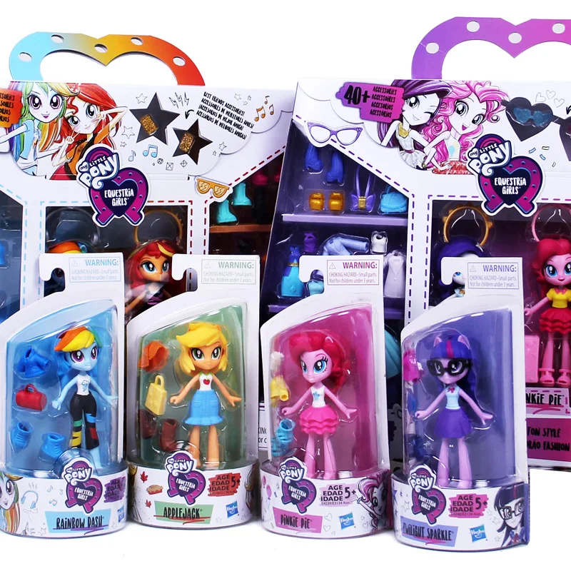 Y My Little Pony Girl Mini Doll Good Friend Set Play House Toy Twilight Sparkle Pinkie Pie Action Figure Model Toy