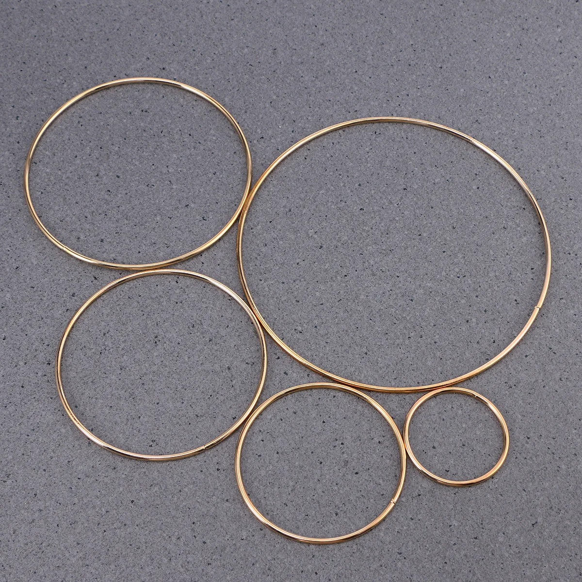 5pcs Round Metal Hoops Dream Catcher Materials Iron Ring DIY Accessory Craft Supplies Hanging Decorations Home Decor Wind Chimes 4