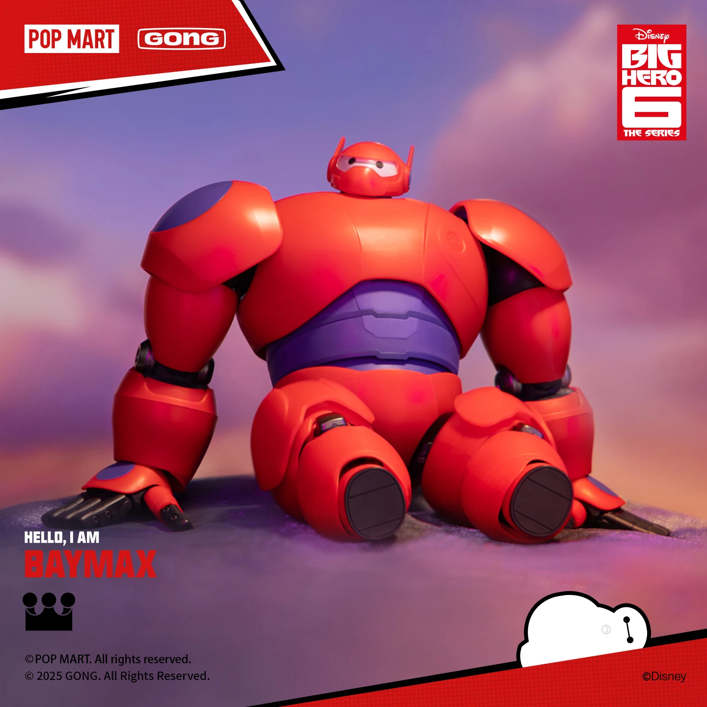 In Stock GONG Big Hero 6 Baymax assembly model 18CM Action Figures