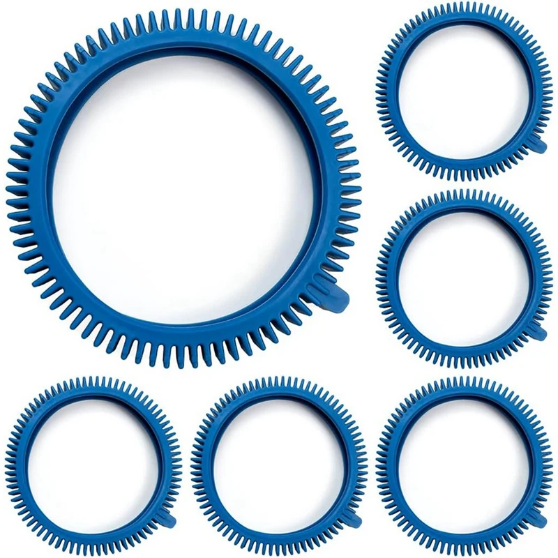 

896584000-143 Pool Cleaner Tires Kit Replacement For Pool Cleaners 2X,4X,Pool Tire 6Piece Blue