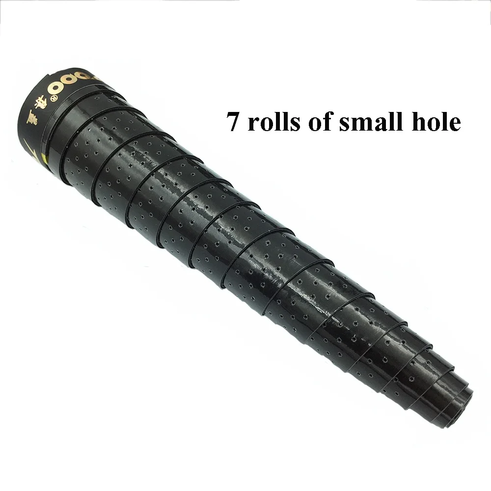 30pcs Anti Slip Racket Over Grip Roll Black Perforated Tennis Badminton Squash Handle Tape