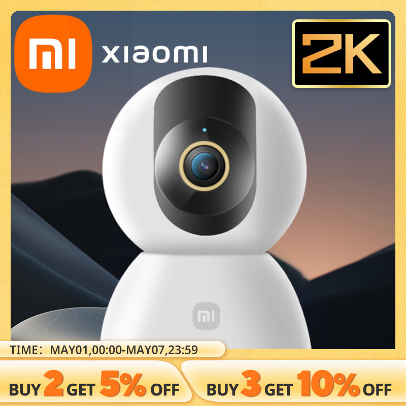Xiaomi 360° Smart Home Security Camera Mi PTZ 2K Webcam 1296P 3 Megapixel AI Human Detection Night Vision Webcam Work With Miji