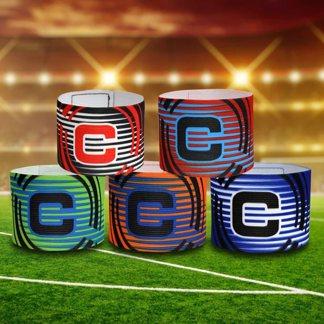 Cyrank 10er Set Fußball-Kapitänsarmbänder | Elastische Nylon-Bänder | Für Erwachsene & Jugendliche