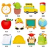Back to School Theme Self-Adhesive Sticky Notes Notepad Writing Memo Pads for Back to School Party Supplies 1