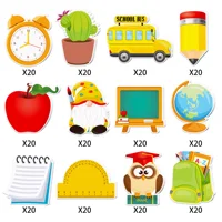 Back to School Theme Self-Adhesive Sticky Notes Notepad Writing Memo Pads for Back to School Party Supplies 1