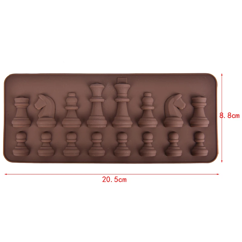 International Chess Shape Silicone Mold DIY Clay Epoxy Resin Mold Pendant Molds Entertainment for Chess Silicone Molds