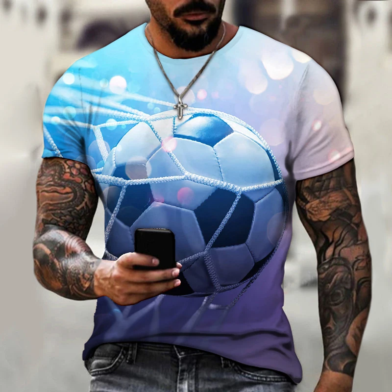 Summer 3D Print T Shirt Men Short Sleeve Oversized Tee