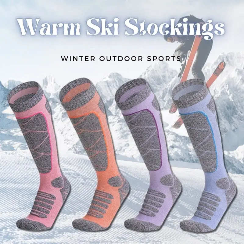 

Warm Ski Socks Wool Thermal Sports Socks Sweat Absorption Sock Winter Outdoor Sports Stockings Leg Warmers Compression Socks