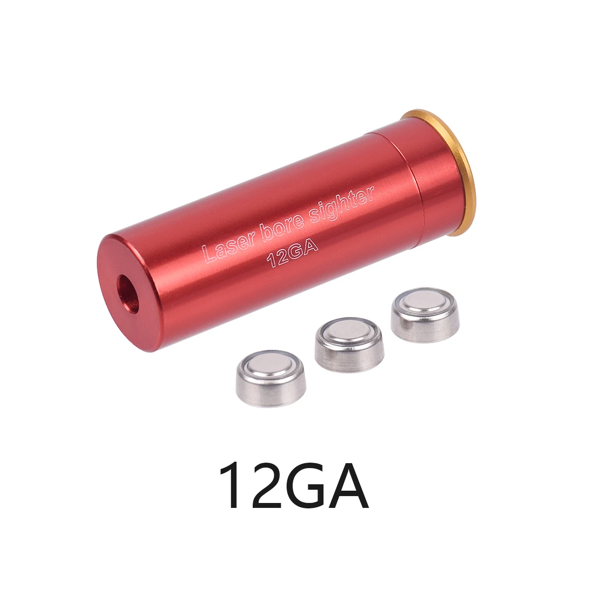 Laser Bore Sight Snap Caps Red Bore Sight Laser Boresighter 12GA 20GA 5.45x39 7.62x39 300WIN .223 .308 .338 9x19mm Training Bullet Ammo Snap Caps Caliber