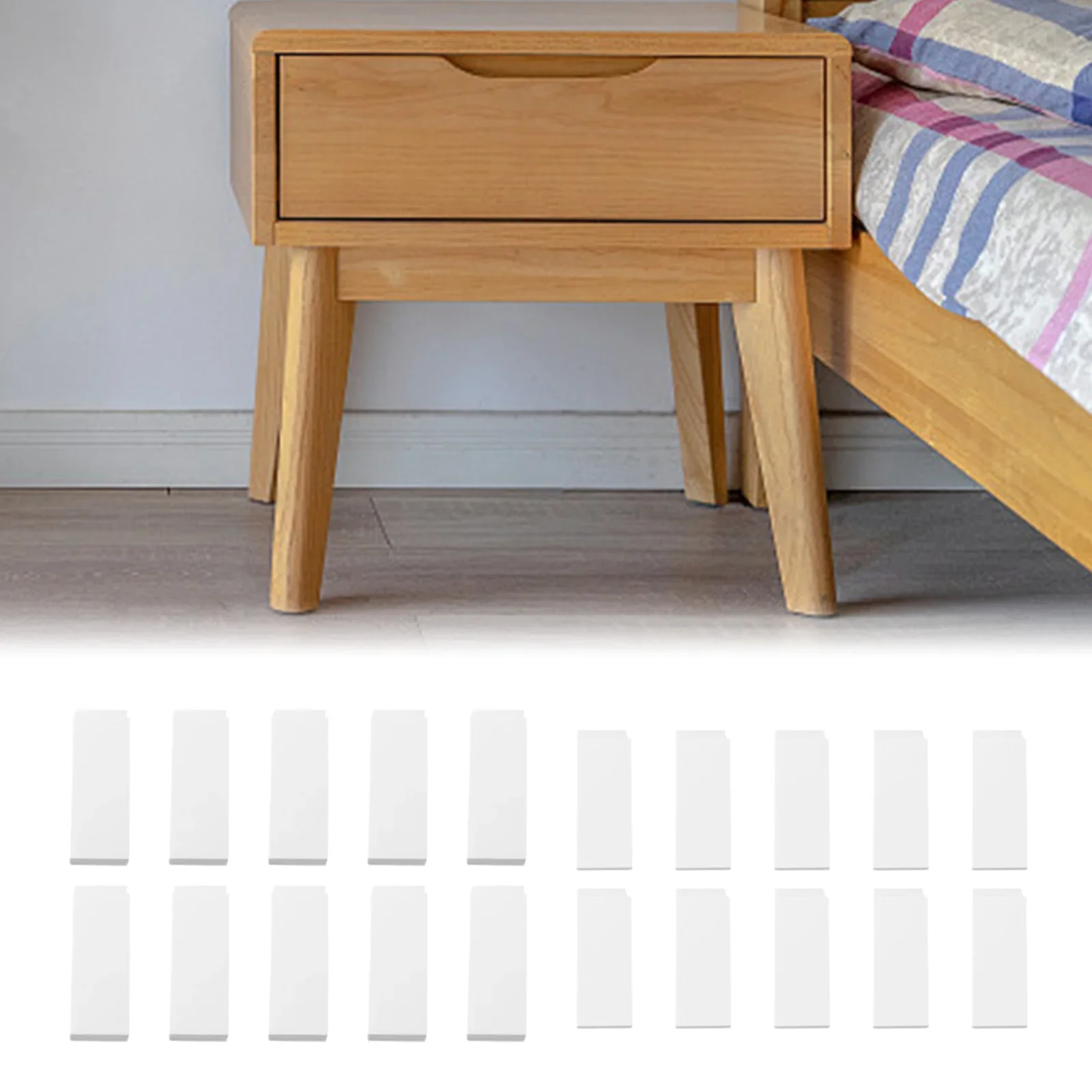20Pcs EVA Foam Headboard Pads Headboard Stoppers For Wall Noise-reducing Wall Protector From Furniture Protector Tool