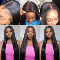 Queenlike 20 20 20 Straight Tissage Cheveux Humain 100% Mèches Cheveux Humain Avec Closures 2X6 HD Closure Cheveux Humain Avec Tissage Humain Hair Tissage Cheveux Naturels Humains Livraison 3 Jours France 6