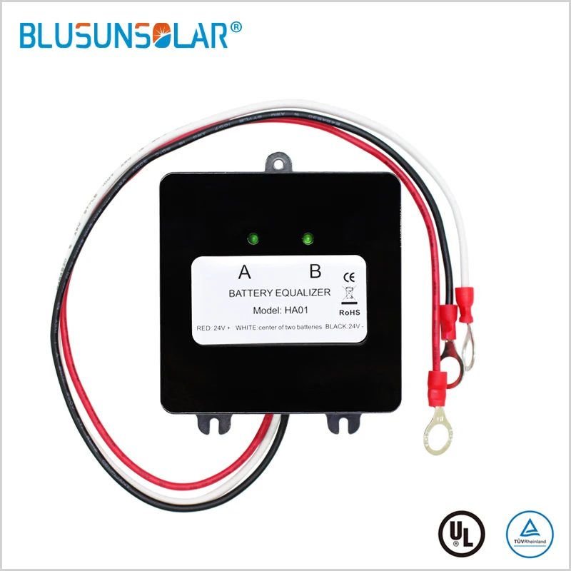 Battery Equalizer for 2x12V Flood AGM Lead Acid Batteries HA01 Voltage Balancer Lead Acid Battery Charger Regulator In Serial battery charger battery equalizer