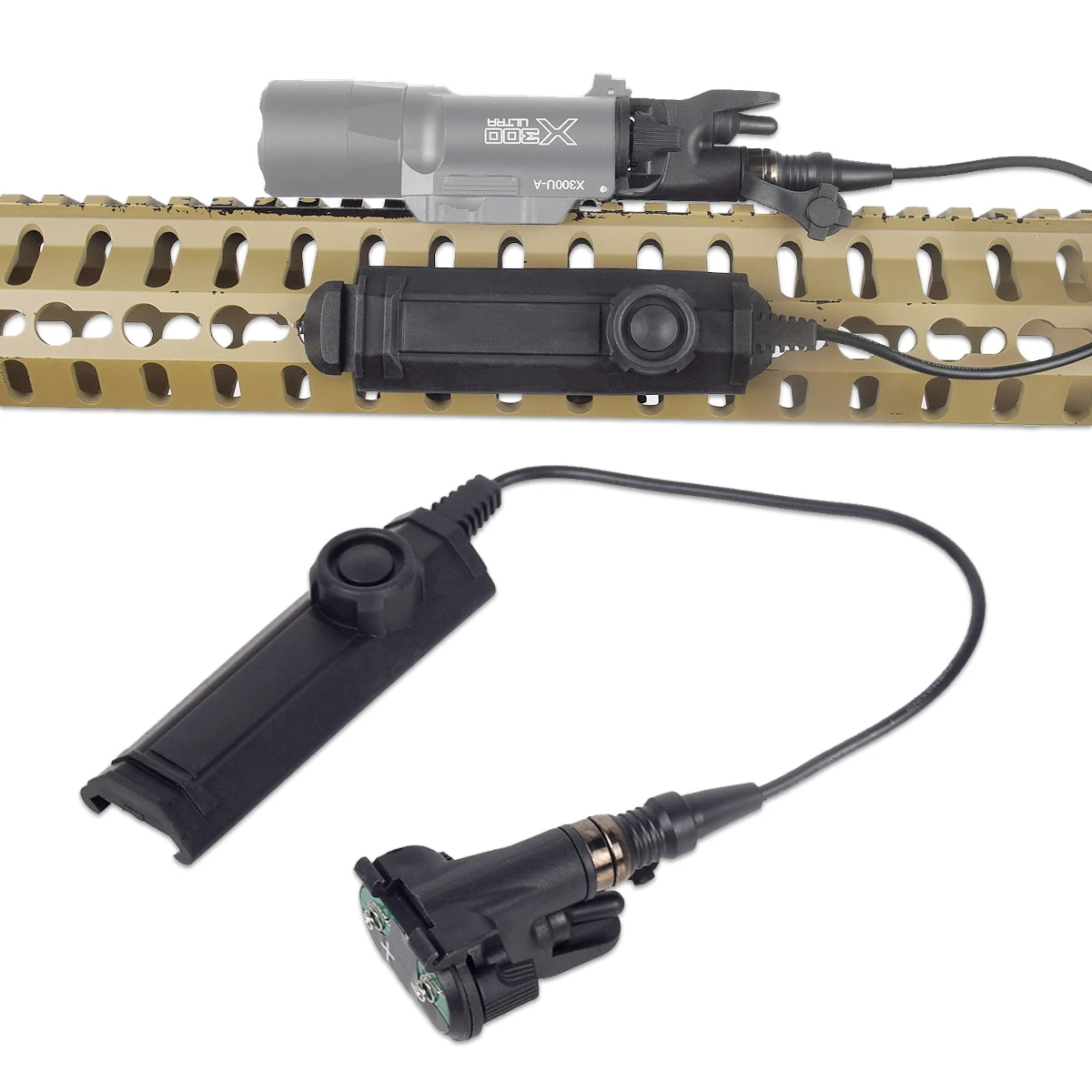 

Tactical Weapon Upgrade SF X-Series Light Remote Dual Switch For X300 X400 Constant Momentary Control Hunting Flashlight