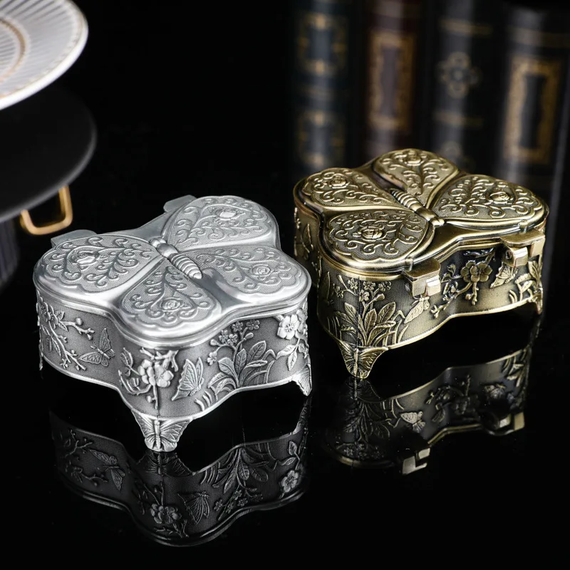 Butterfly Jewelry Storage Box for Earrings Necklace Treasure Case Unique Home Decor Keepsake Collectible Box