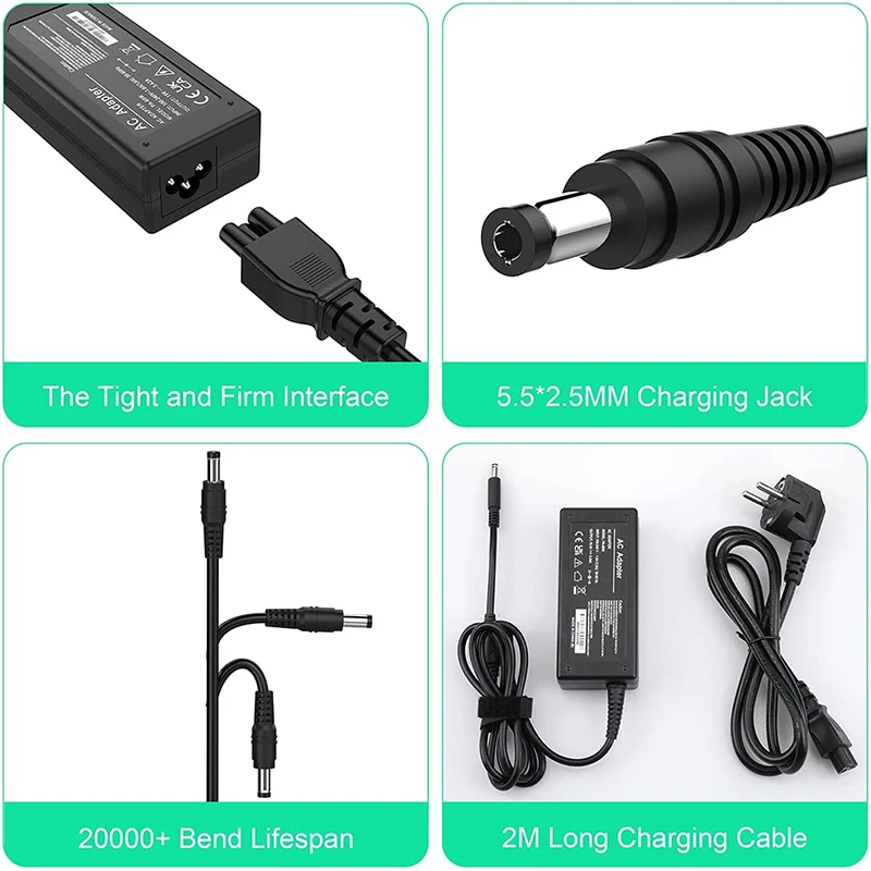 Universal 19V 3A Charger for Portable Bluetooth Speakers