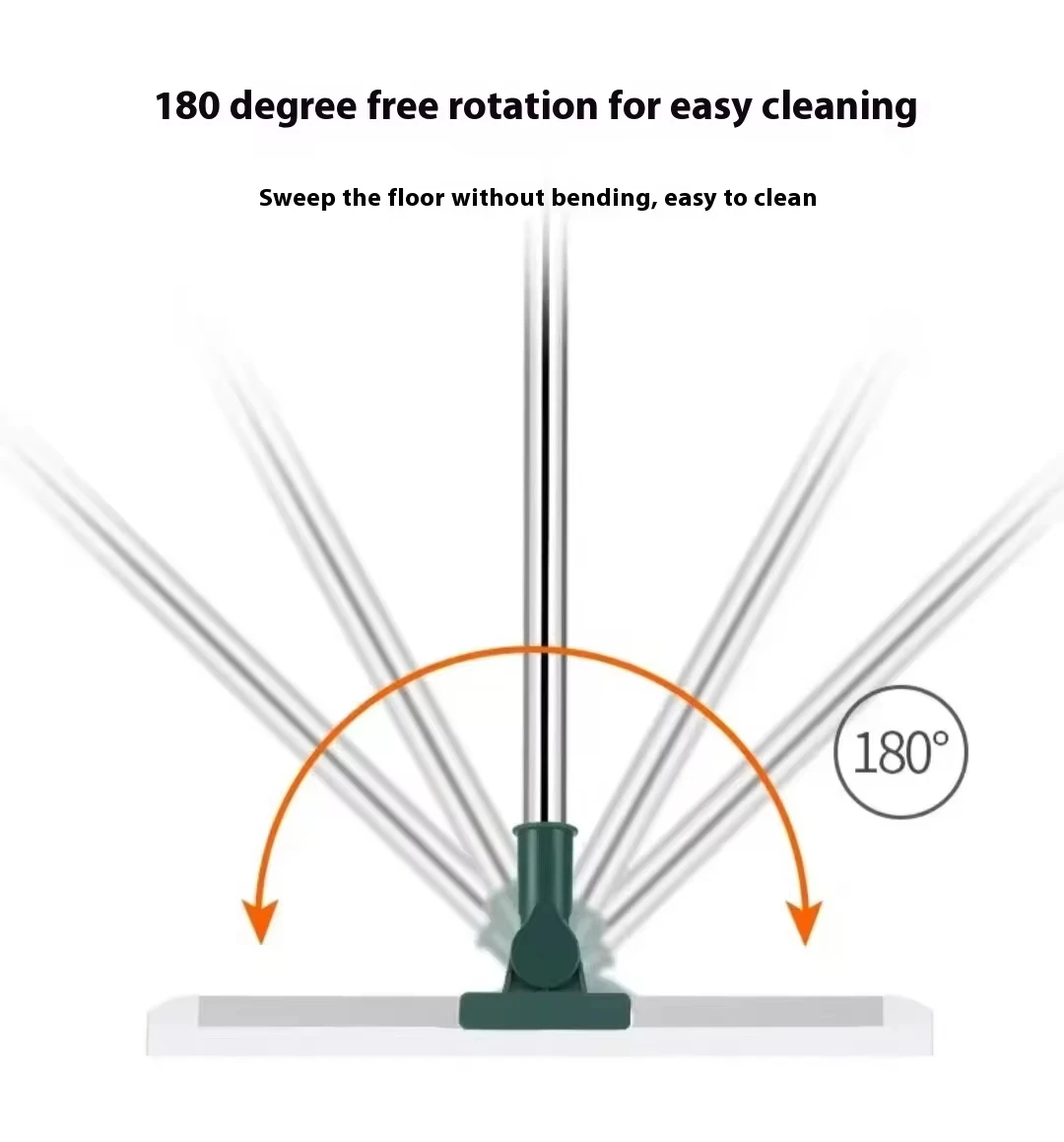 Balai Magique Multifonctionnel en Silicone 35/50cm Can Adjust 180° Rotating Broom Window for Home Bathroom Wiper Broom Family