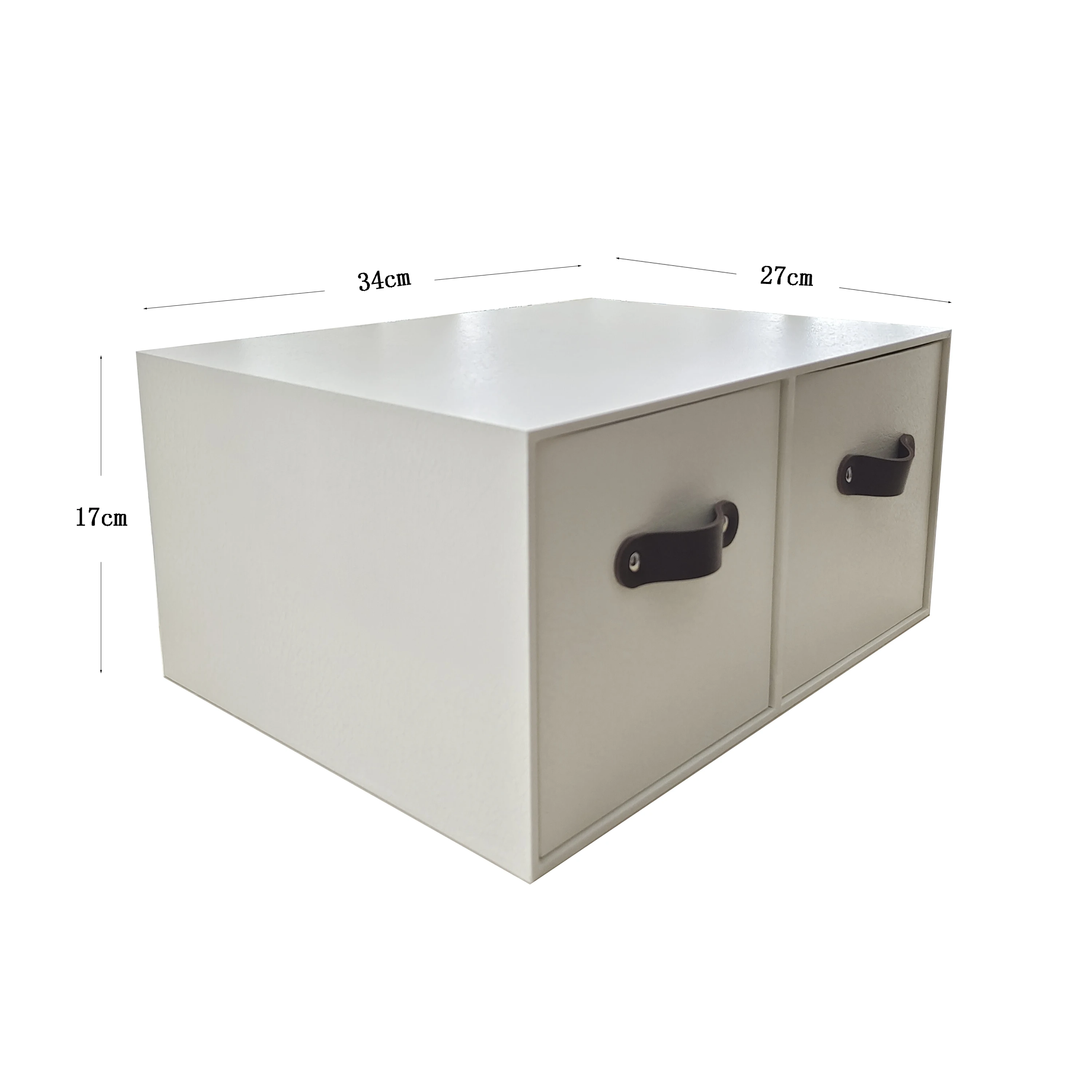 Makeasy MDF 2-Drawer Light Furniture Storage Organizer Unit for Closet, Bedrooms, Playrooms,Kid's room,SOHO (1PC)