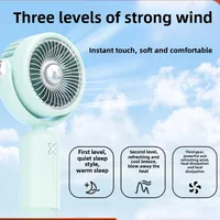 Turbo Mini Portable Handheld Fan Mini USB Charging Handheld Fan Violent Desktop High Speed Small Fan 1