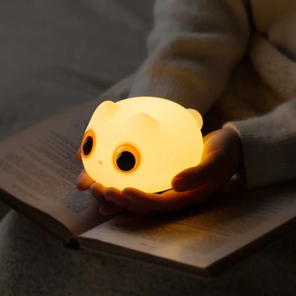 

Touch Control Cute Cat 3D Lamp Timing USB Rechargeable Sleep Night Lamp Creative Cartoon LED Night Light Children's Room