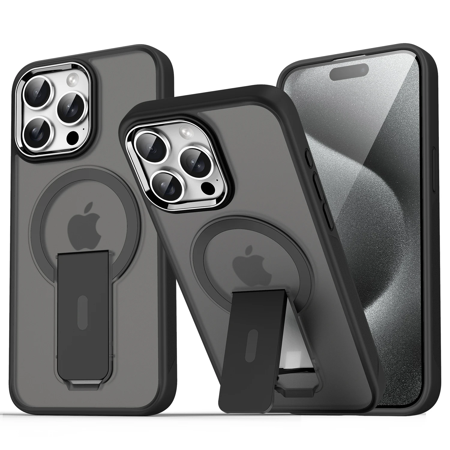 Magsafe Magnetic Invisible Stand Phone Case with Anti-Fall Matte Back Cover