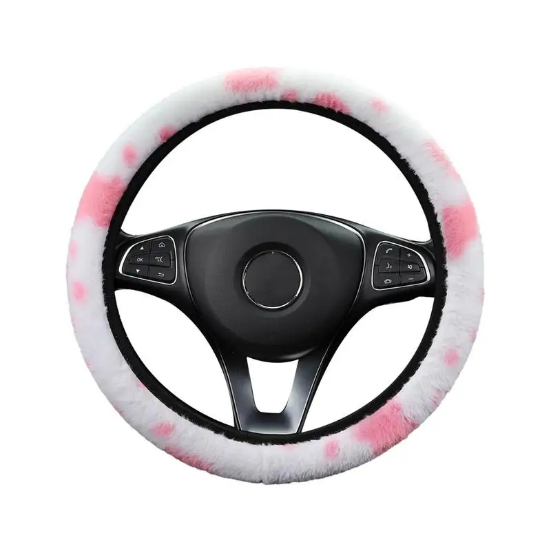 

Fur Soft Steering Wheel Covers Furry Long Hair Womens Winter Fashion Handle Cover Car Decoration Accessories
