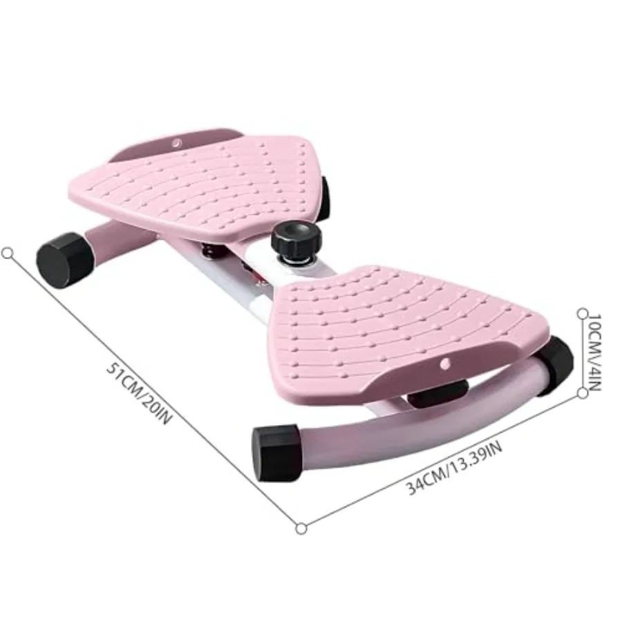 Waist Twisting Machine Board With Resistance Band - 350 Lbs Weight Capacity, 360° Rotating Waist Twister Noiseless Ab Twister Ma