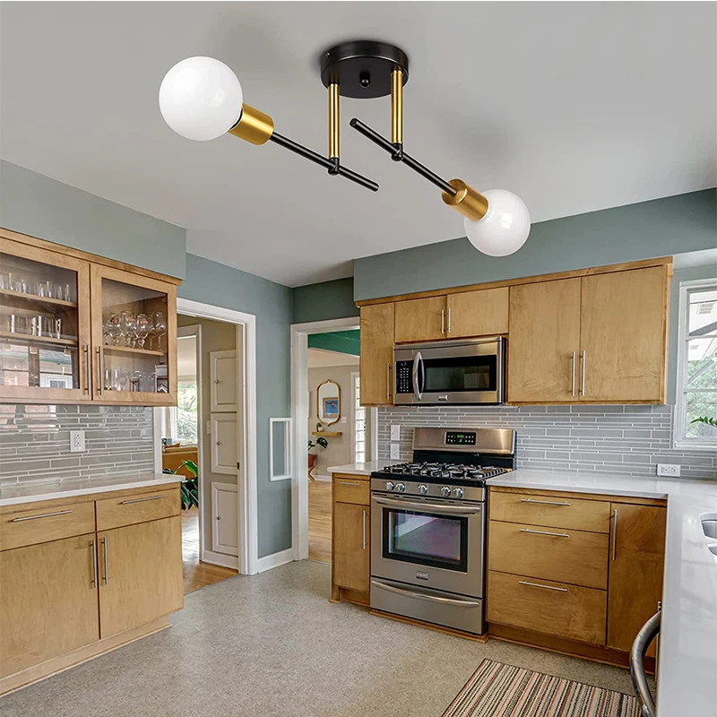 Nordic Room American Bedroom Corridor DomeLight Fixtures Contracted and Modern Study Absorb Minimalist Creative Iron Light