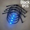 Bracelets lumineux en forme de cœur, cordon ciré tissé à la main, brillant dans le noir, bijoux faits à la main pour amis, cadeau, 1/4 pièces